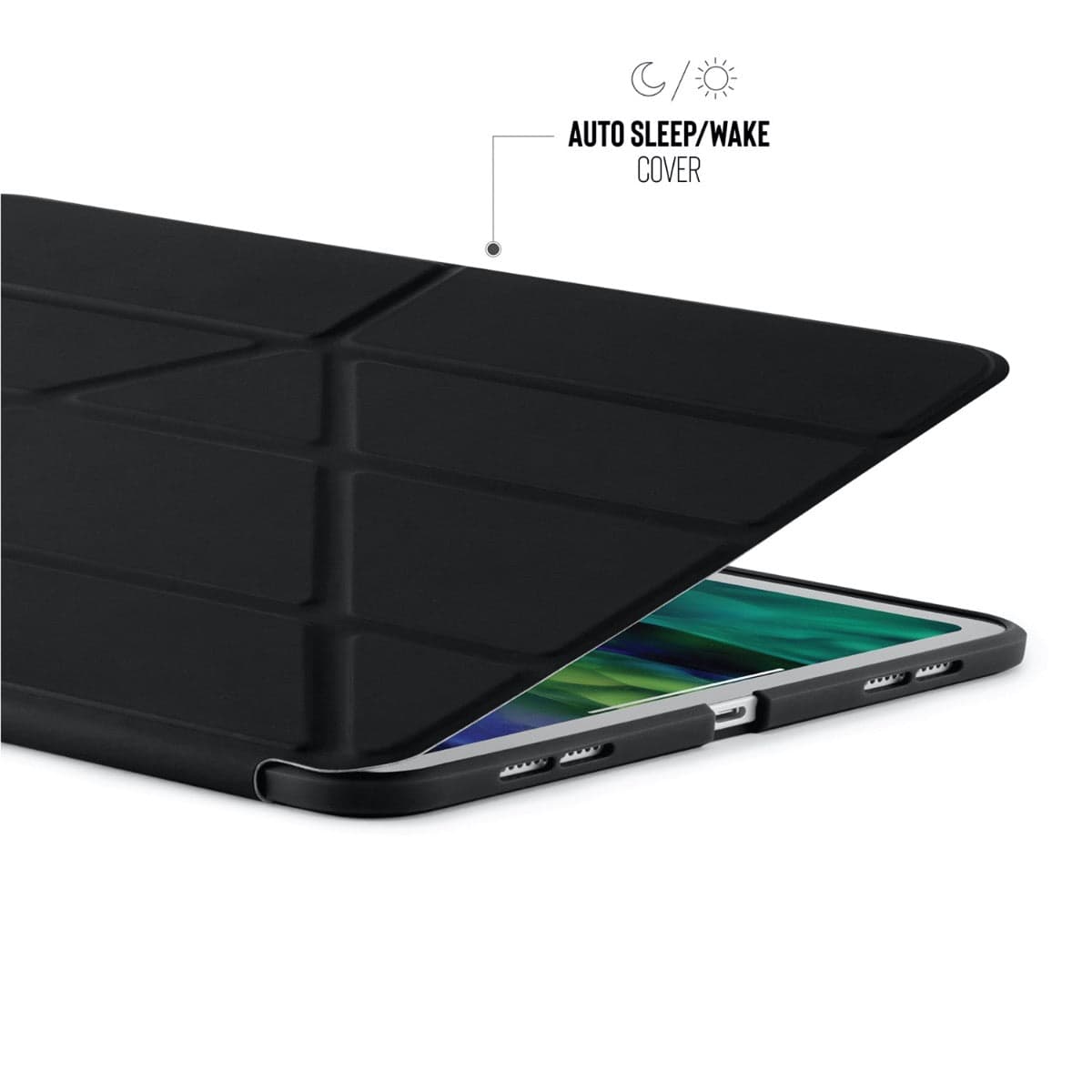 Pouzdro Pipetto Origami pro iPad Air 4 10.9" (2020) - černé - náhled 1