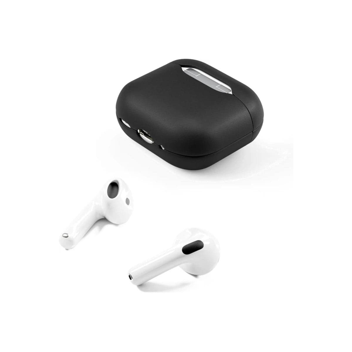 Kožené pouzdro pro AirPods 4 Epico Leather Case - černé - náhled 2
