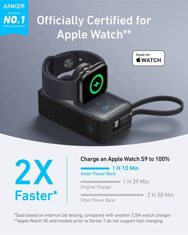 Power banka Anker MagGo 35W 10 000 mAh - černá - náhled 5