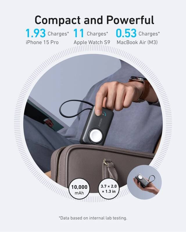 Power banka Anker MagGo 35W 10 000 mAh - černá - náhled 4