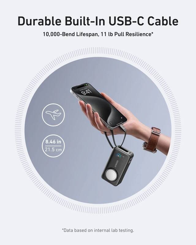 Power banka Anker MagGo 35W 10 000 mAh - černá - náhled 3