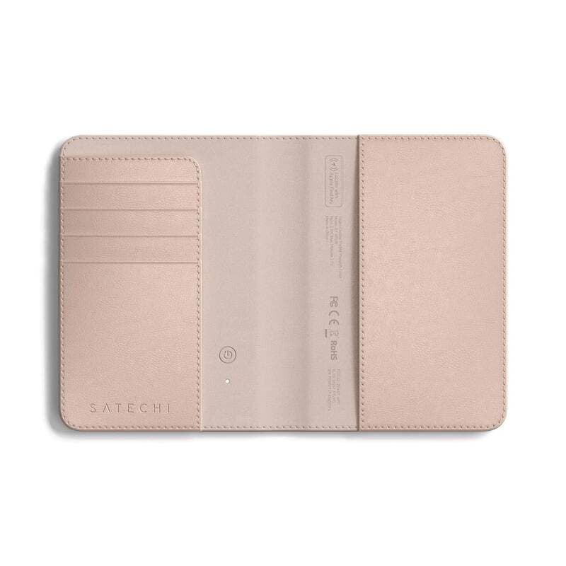 Pouzdro na pas z veganské kůže Satechi FindAll Passport Cover s RFID - růžové - náhled 4