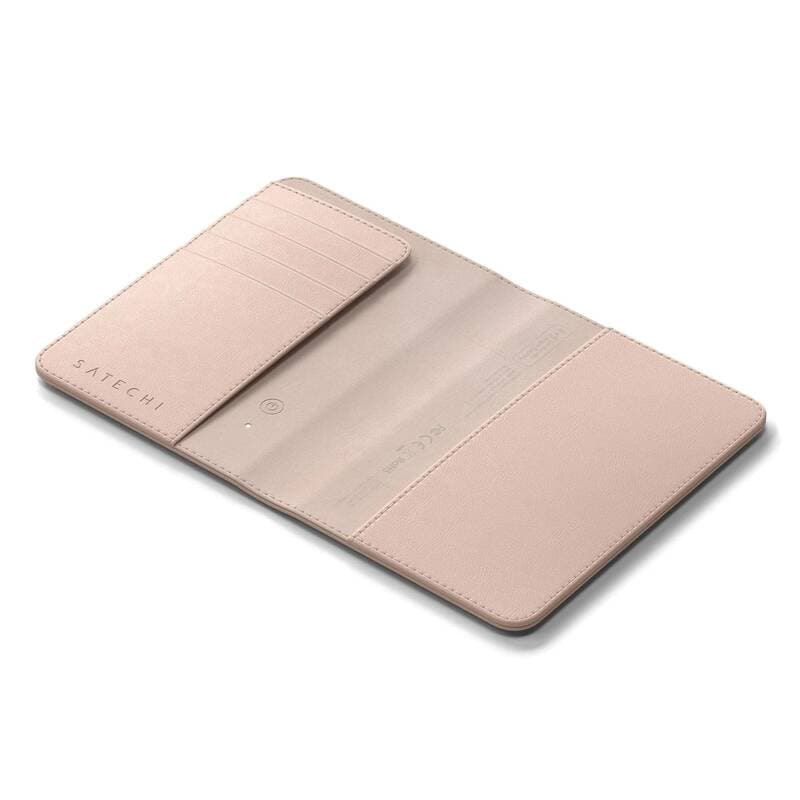 Pouzdro na pas z veganské kůže Satechi FindAll Passport Cover s RFID - růžové - náhled 5