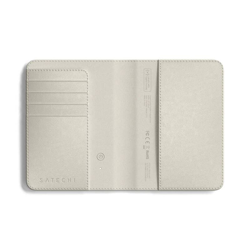 Pouzdro na pas z veganské kůže Satechi FindAll Passport Cover s RFID - světlé - náhled 4