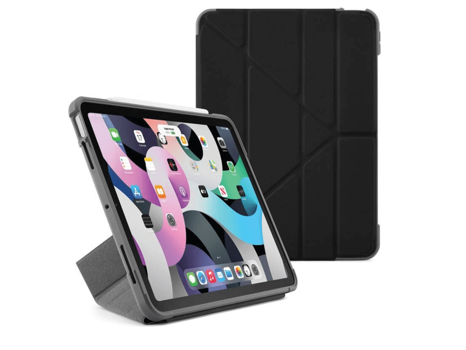 Obal na iPad Air 10.9" (2020) Pipetto Origami Shield - černý