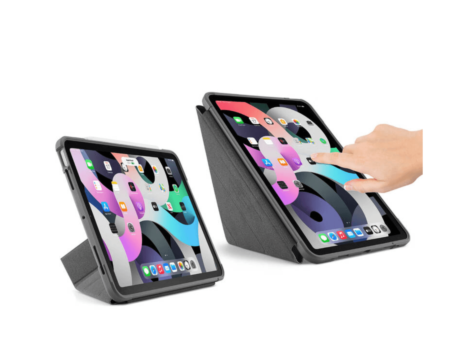 Obal na iPad Air 10.9" (2020) Pipetto Origami Shield - černý - náhled 2