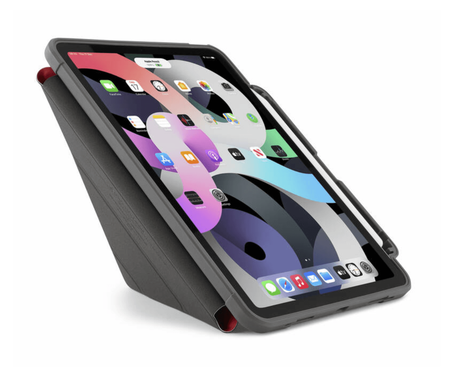 Obal na iPad Air 10.9" (2020) Pipetto Origami Pencil Shield - červený - náhled 5