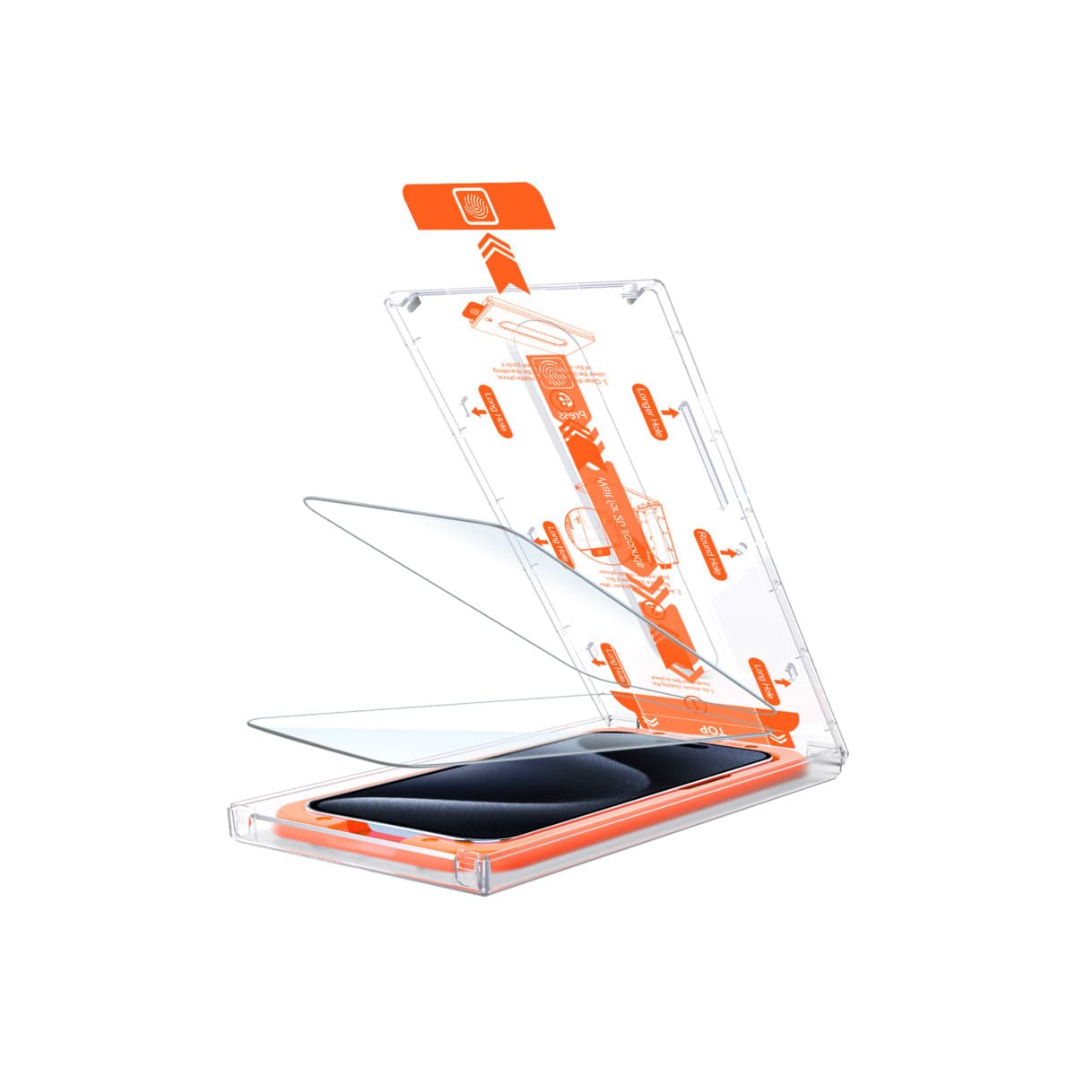 Ochranné sklo pro iPhone 15 se snadným aplikátorem Mobile Origin Screen Guard - 2ks - náhled 3