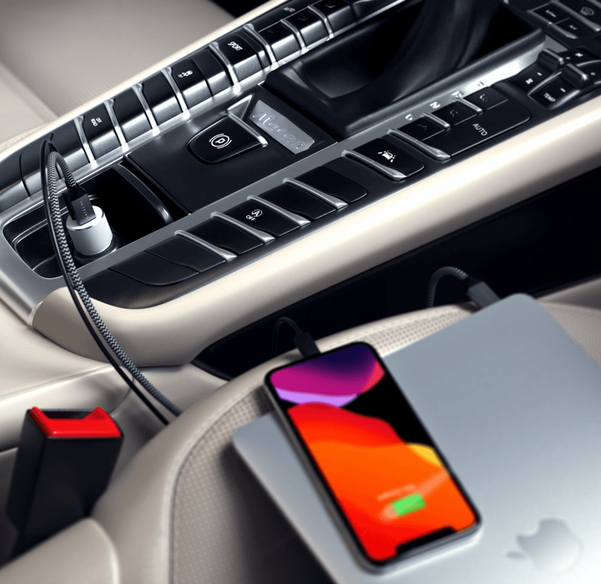Nabíječka do auta Satechi 72W USB-C PD – stříbrná - náhled 5