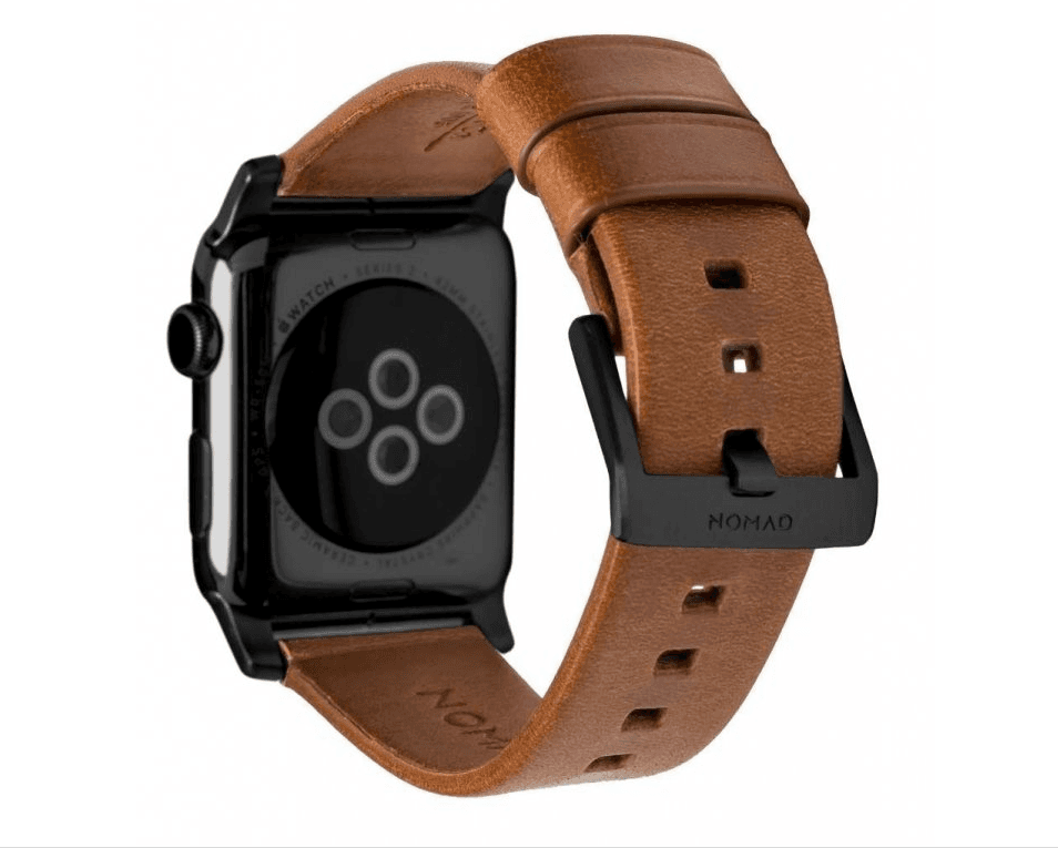 Řemínek pro Apple Watch 42/44/45/49 mm Nomad kožený - hnědý - náhled 2