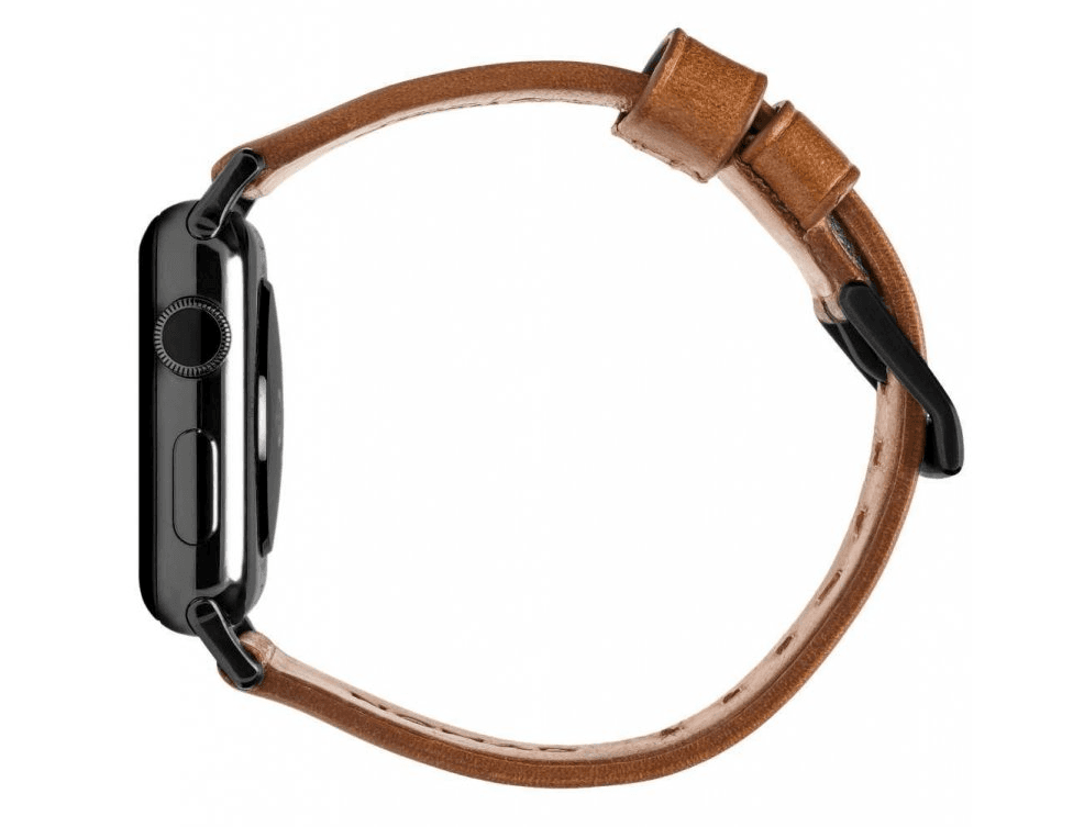 Řemínek pro Apple Watch 42/44/45/49 mm Nomad kožený - hnědý - náhled 3