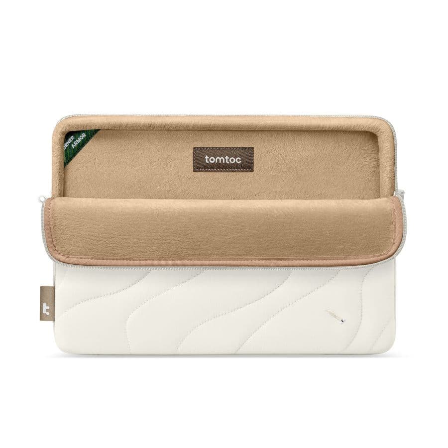 Pouzdro pro MacBook 13" tomtoc Terra-A27 Laptop Sleeve - bílá - náhled 2