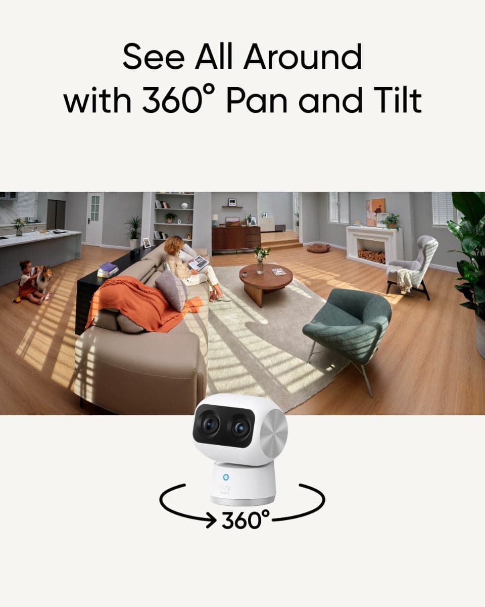 4K vnitřní kamera Anker eufy S350 - bílá - náhled 4