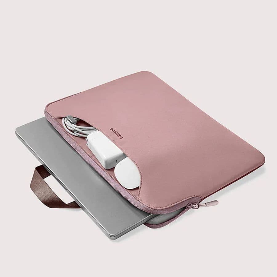 Brašna a návlek v jednom pro MacBook 13,5" Tomtoc Light-A21 - fialové - náhled 4
