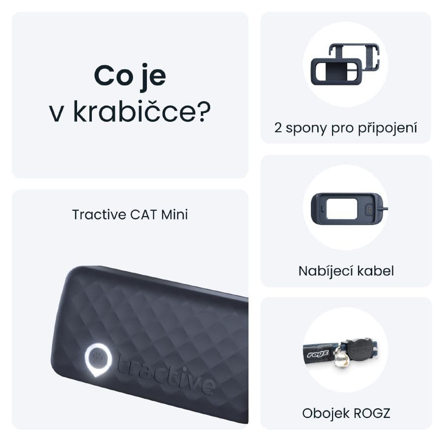 GPS lokátor pro kočky Tractive GPS CAT Mini - tmavě modrý - náhled 5