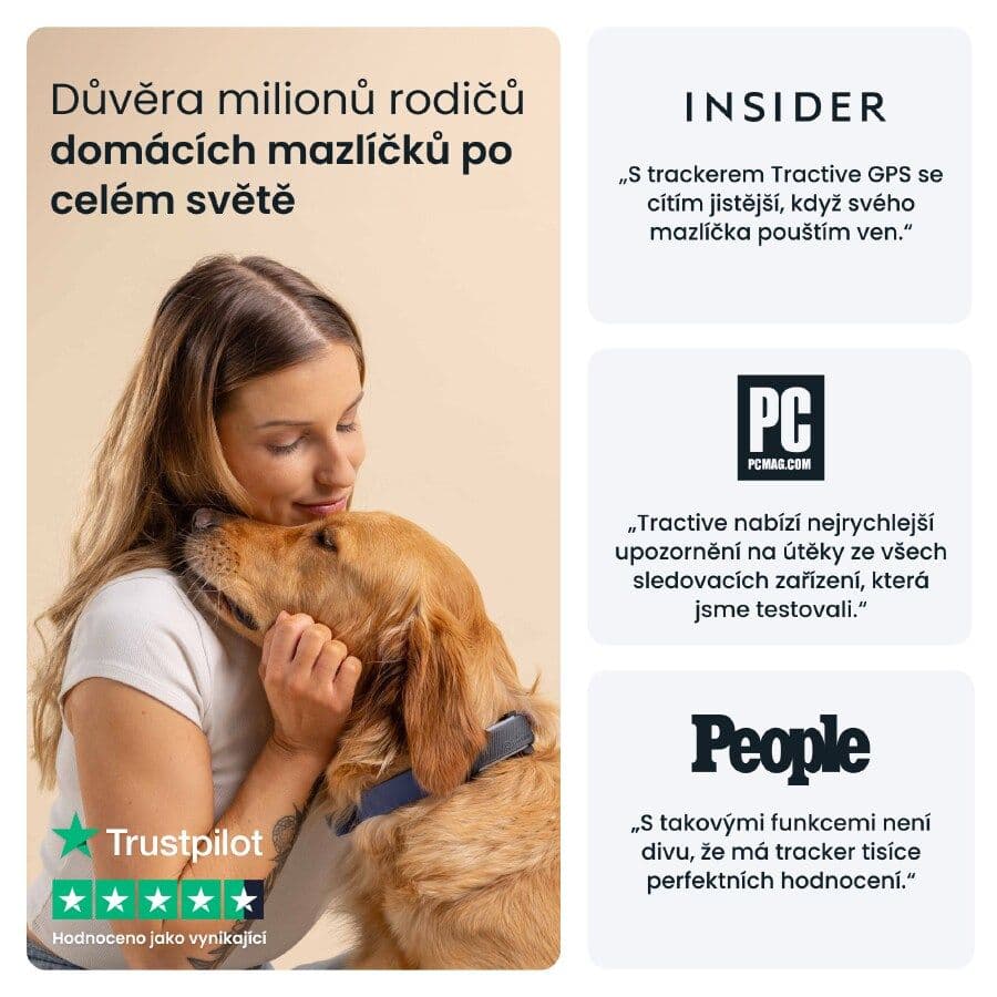 GPS tracker pro psy Tractive DOG 6 s monitoringem zdraví a štěkání - náhled 5