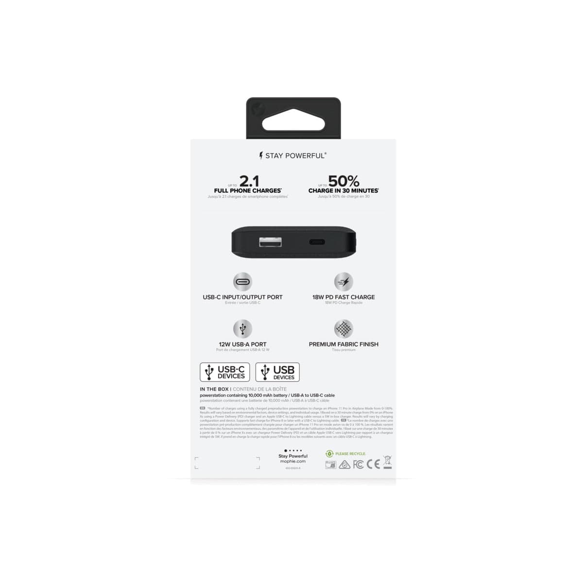 Powerbanka Mophie Powerstation PD s kapacitou 10 000 mAh – černá - náhled 4