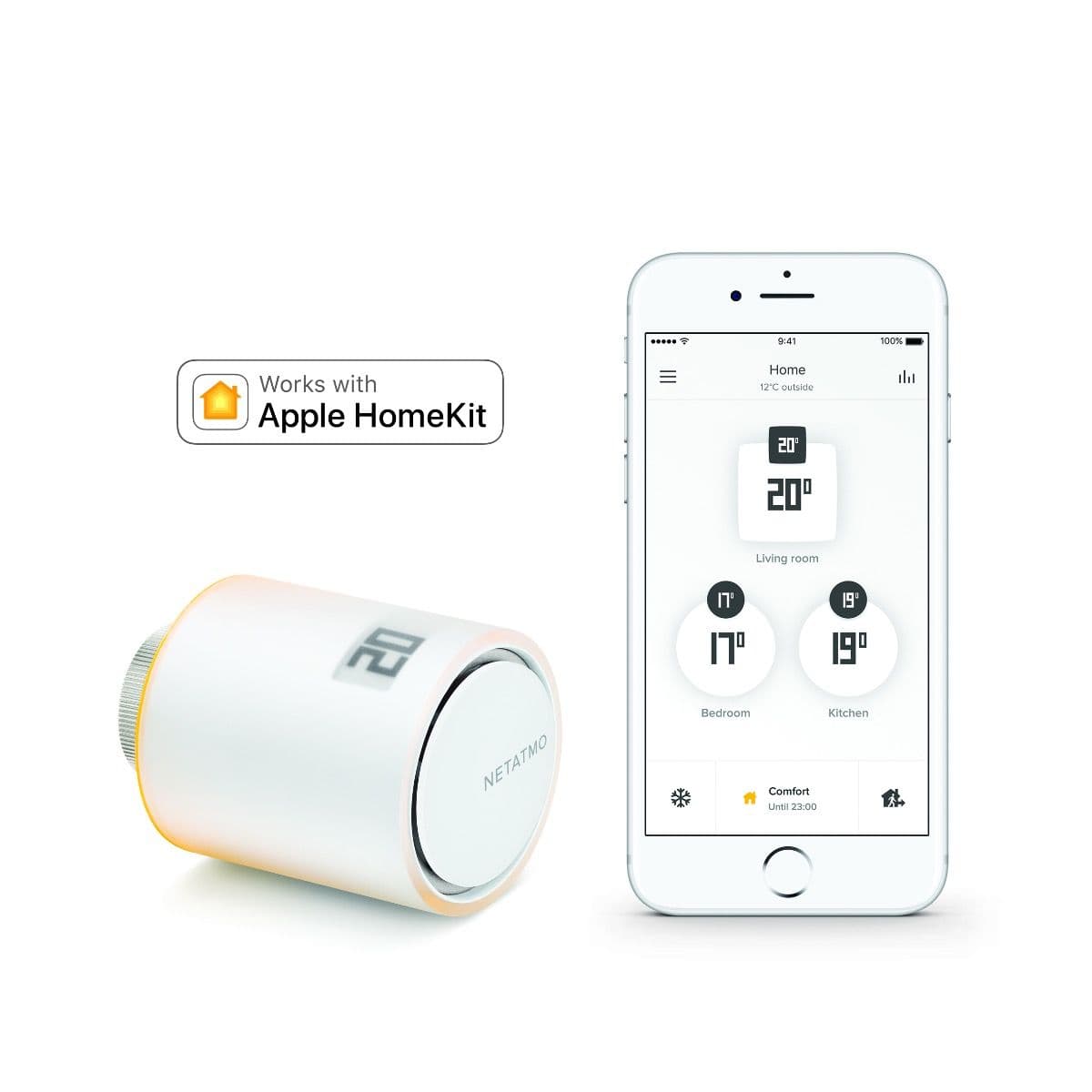 Chytrá termostatická hlavice Netatmo Radiator Valve - náhled 2