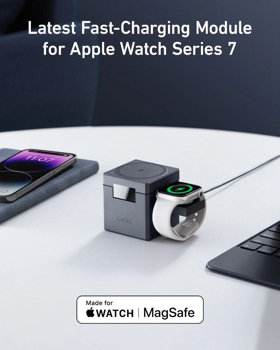 MagSafe bezdrátová nabíječka Anker 3in1 Cube MagGo - náhled 3