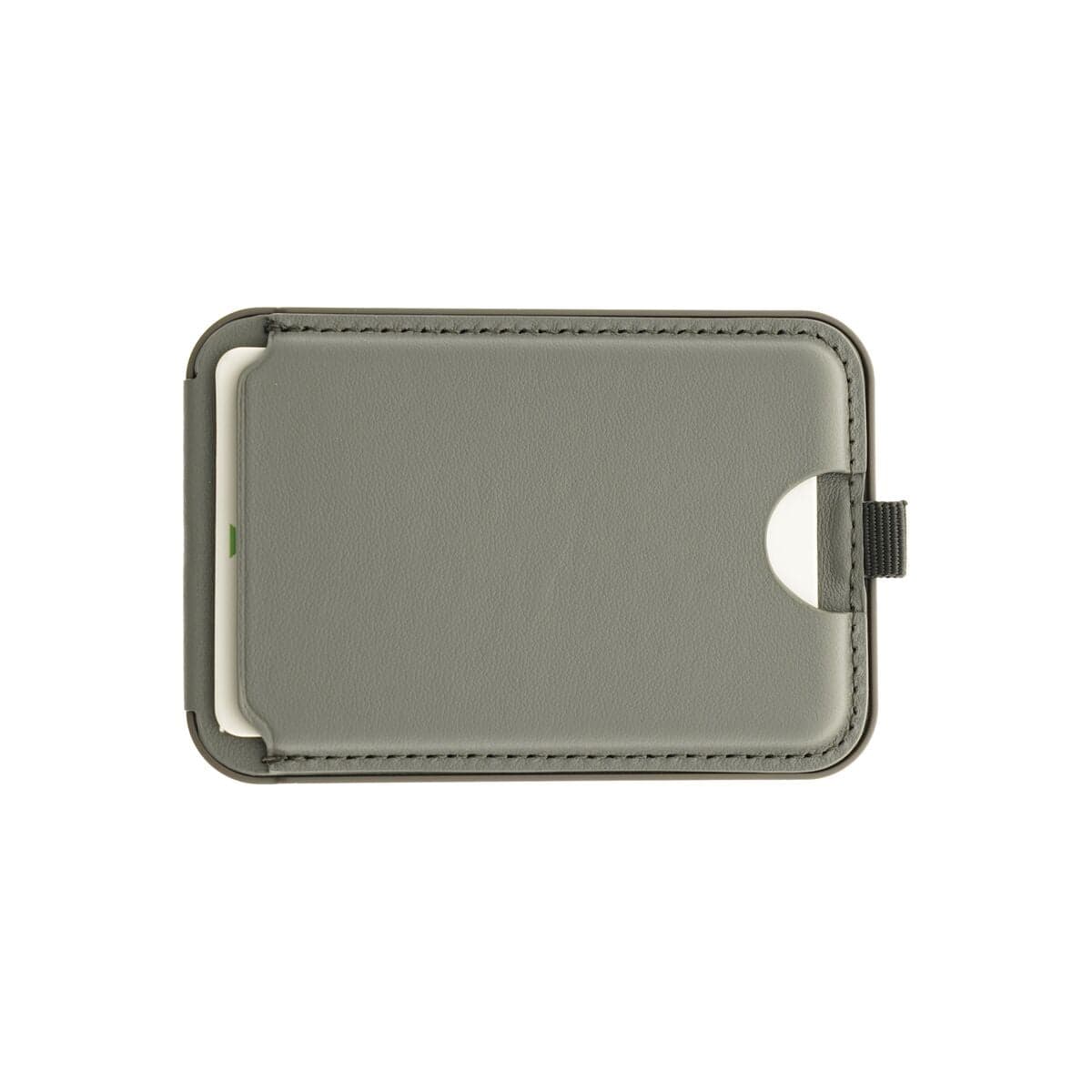 Skládací kožená MagSafe peněženka Dviced s podstavcem – šedá - náhled 3