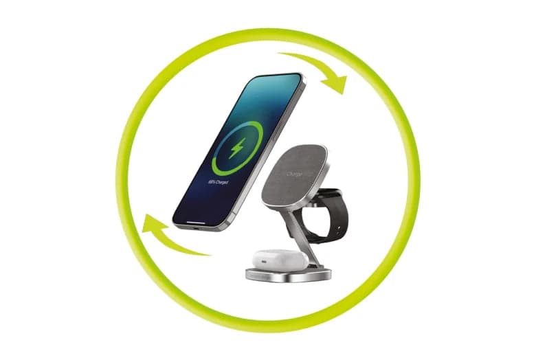 Cestovní bezdrátová nabíječka Mobile Origin TravelCharge PRO - šedá - náhled 5