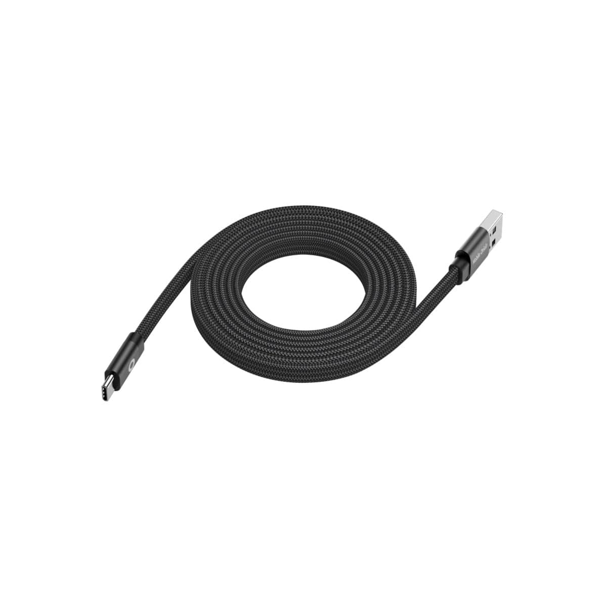 Magnetický 27W nabíjecí kabel Mobile Origin Original Flat Cable USB-A / USB-C 1 m - černý - náhled 3