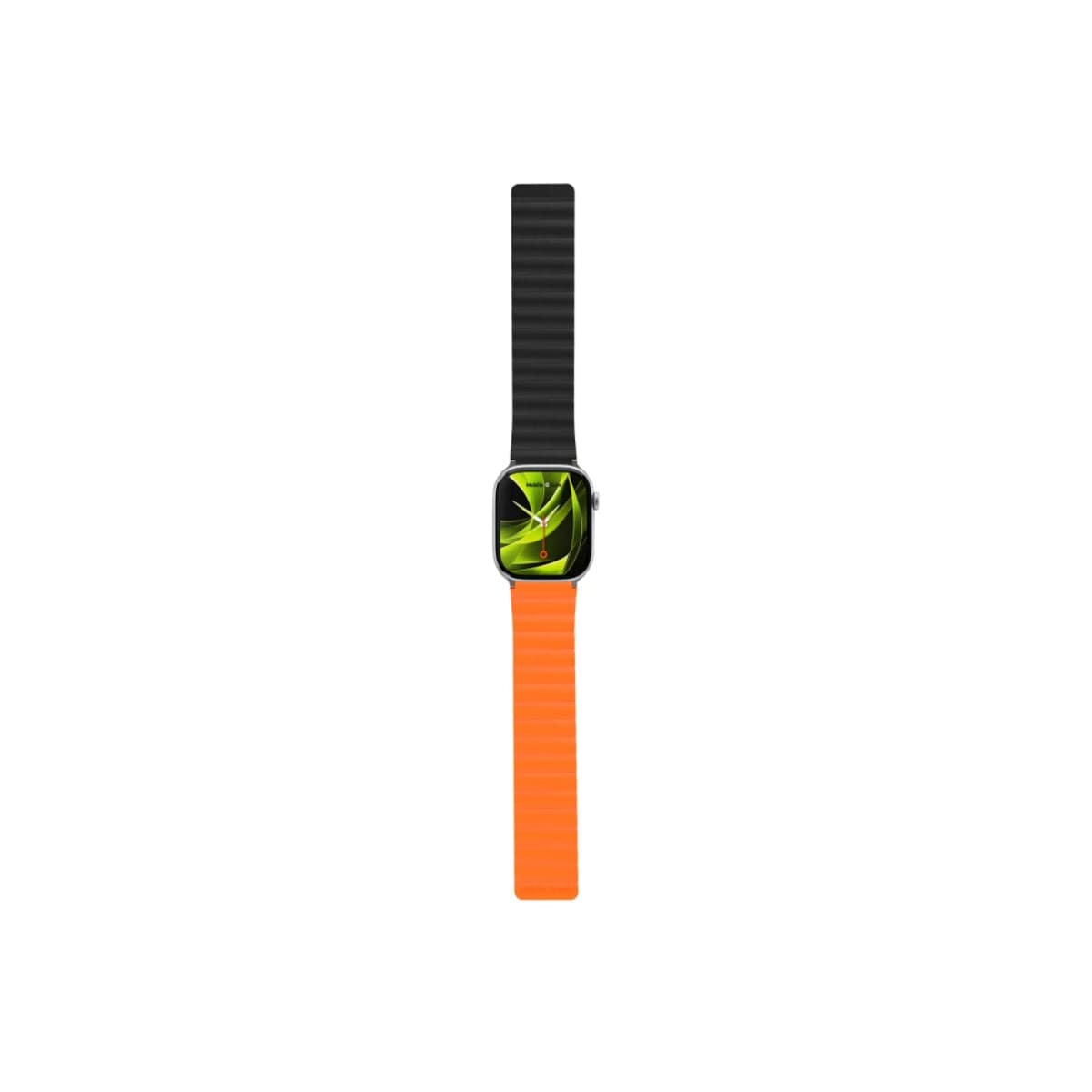 Řemínek pro Apple Watch 42/44/45/49 mm Mobile Magnetic Strap II - oranžový/černý - náhled 2