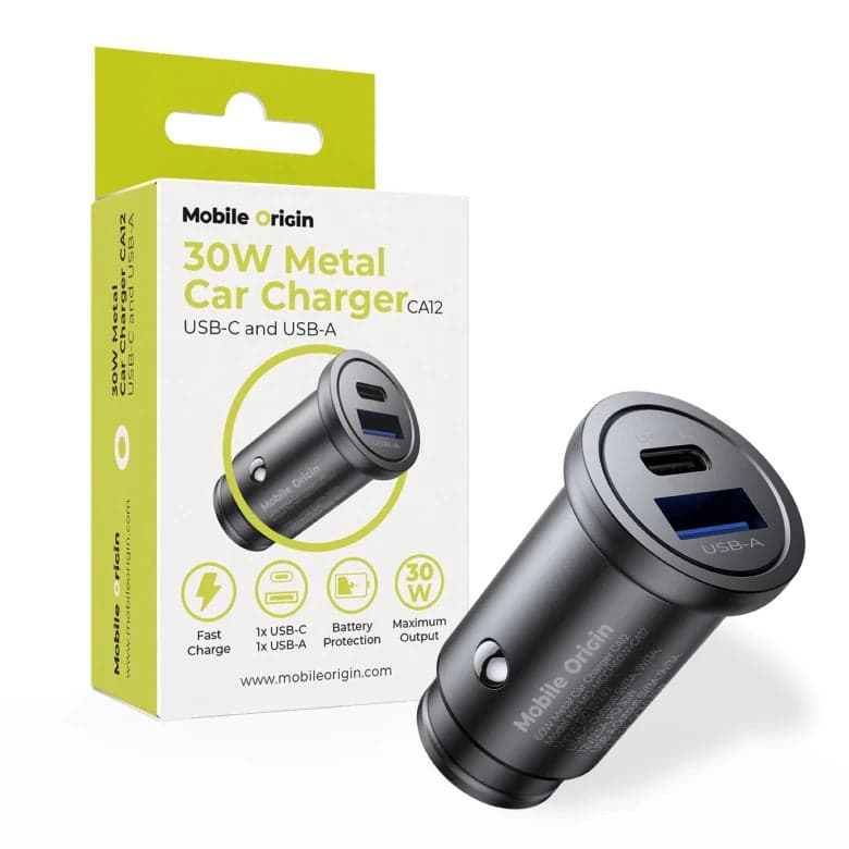 Nabíječka do auta Mobile Origin CA12 Dual Car Charger 30W USB-C / USB-A - náhled 4