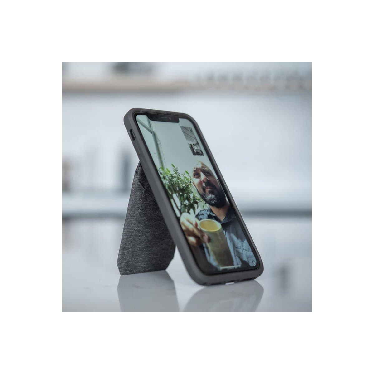 MagSafe peněženka se stojánkem Peak Design Mobile Wallet Slim - šedá - náhled 5