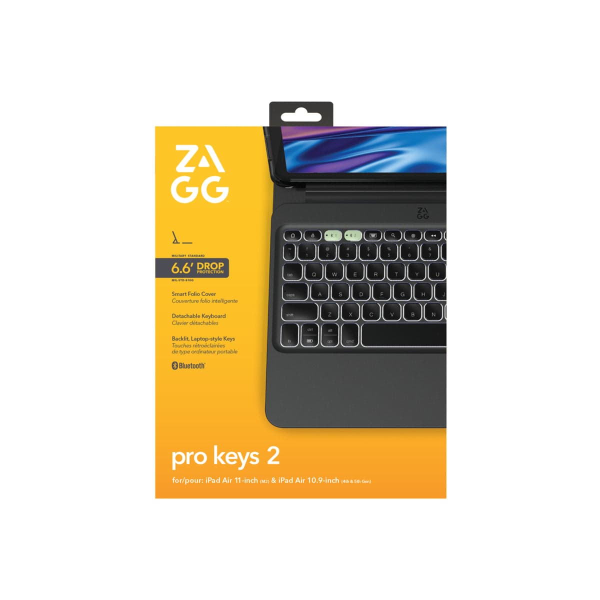 Klávesnice pro iPad Air 11" ZAGG Keyboard Pro Keys 2 CZ - černá - náhled 4