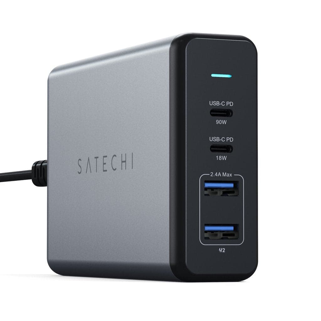 75W dvojitá USB-C PD cestovní nabíječka Satechi - vesmírně šedá - náhled 3