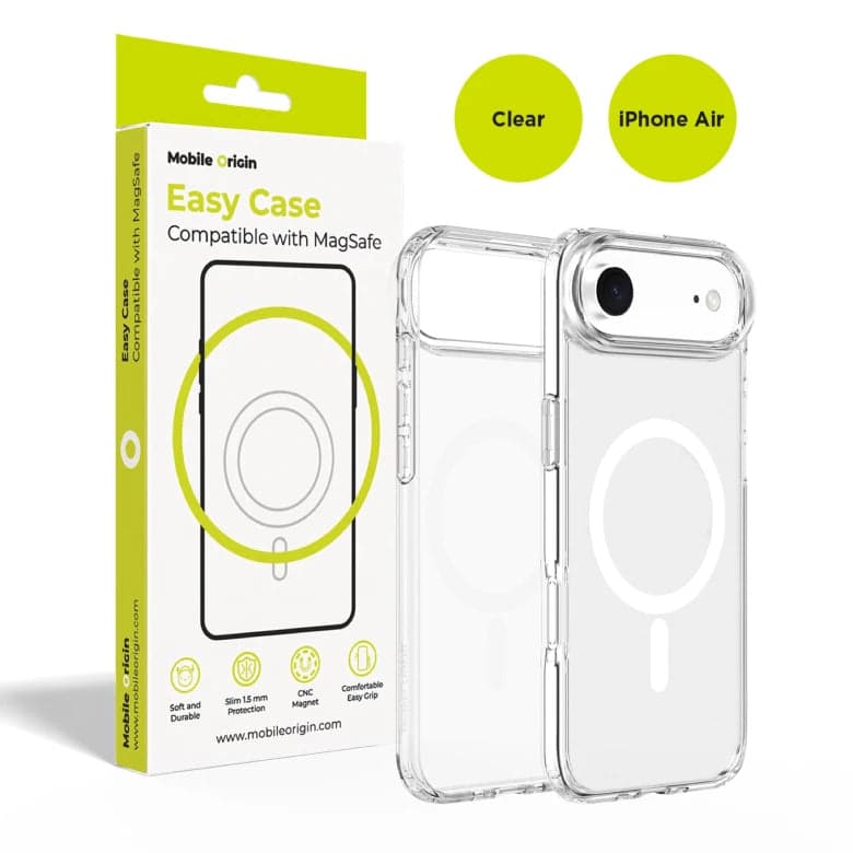 MagSafe kryt pro iPhone Air Mobile Origin Easy Hybrid - průhledný - náhled 2