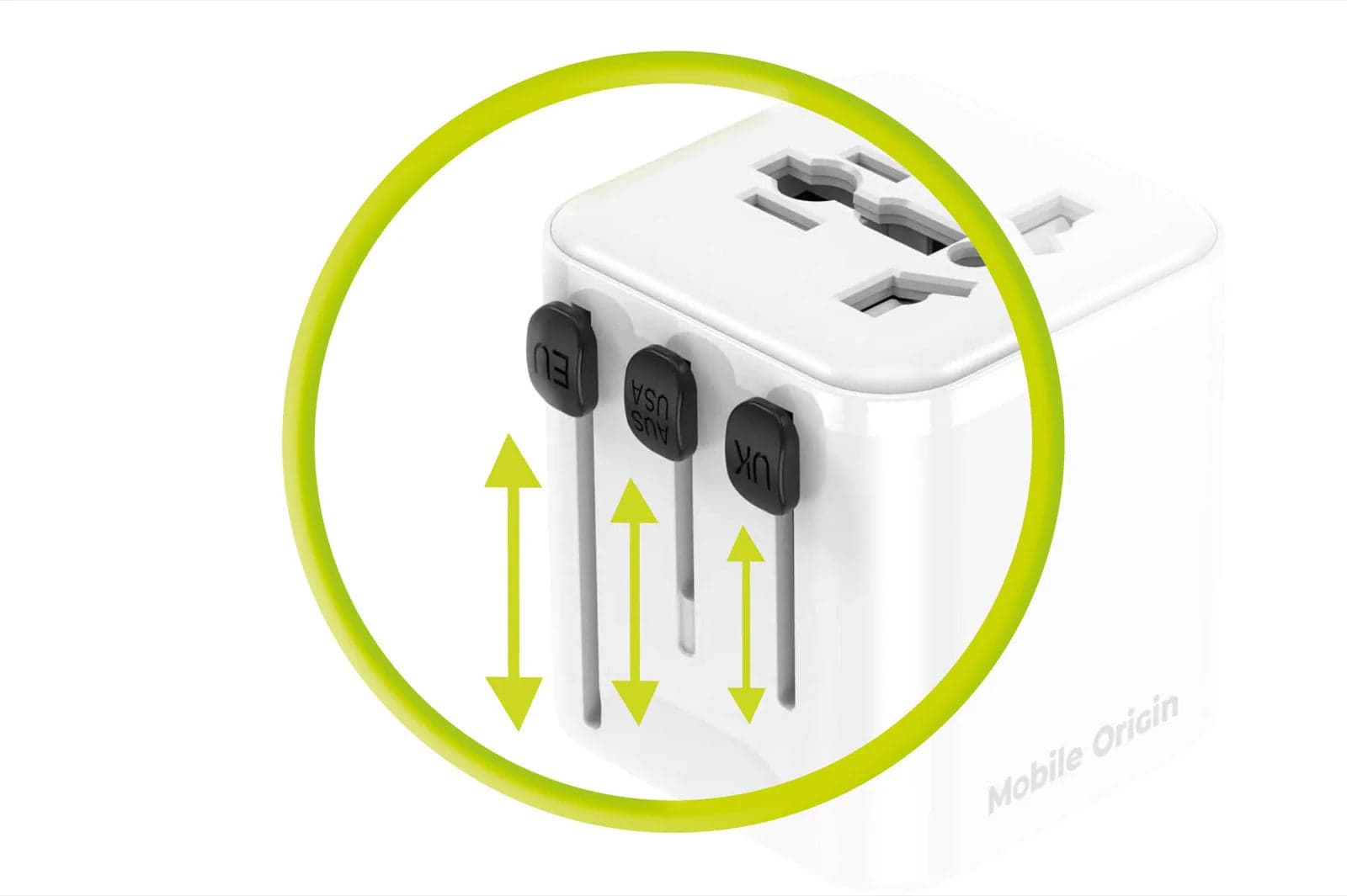 30W univerzální cestovní adaptér Mobile Origin Universal Travel Adapter PW30 - náhled 5
