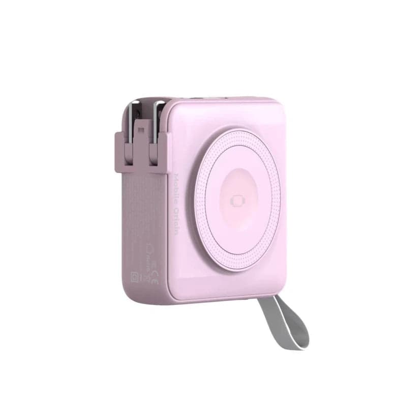 Powerbanka a cestovní nabíječka Mobile Origin PowerBank Travel Charger 10 000 mAh - růžová - náhled 3