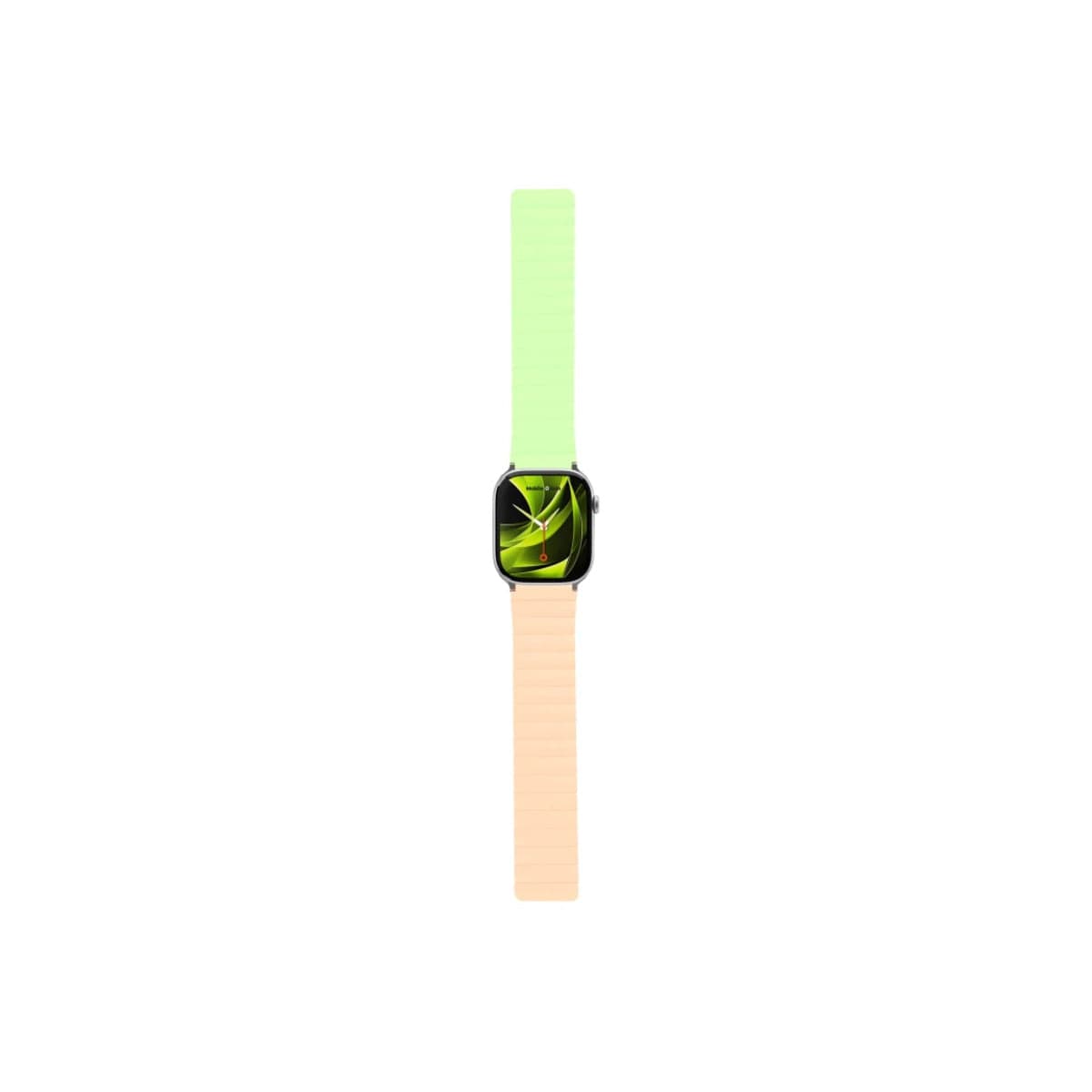 Řemínek pro Apple Watch 42/44/45/49 mm Mobile Magnetic Strap II - růžový/zelený - náhled 4