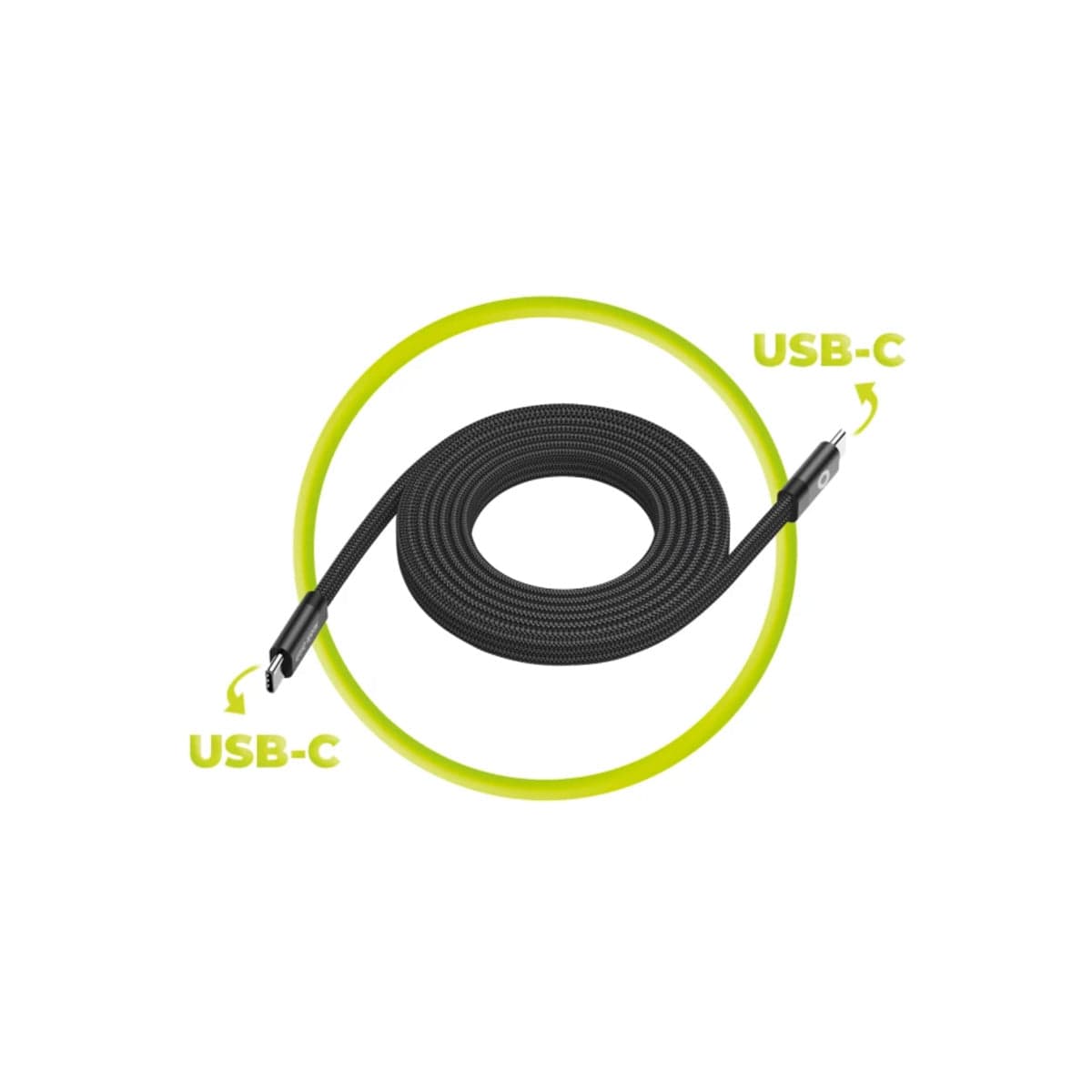 Magnetický 60W nabíjecí kabel Mobile Origin Original Flat Cable USB-C / USB-C 1 m - černý - náhled 5