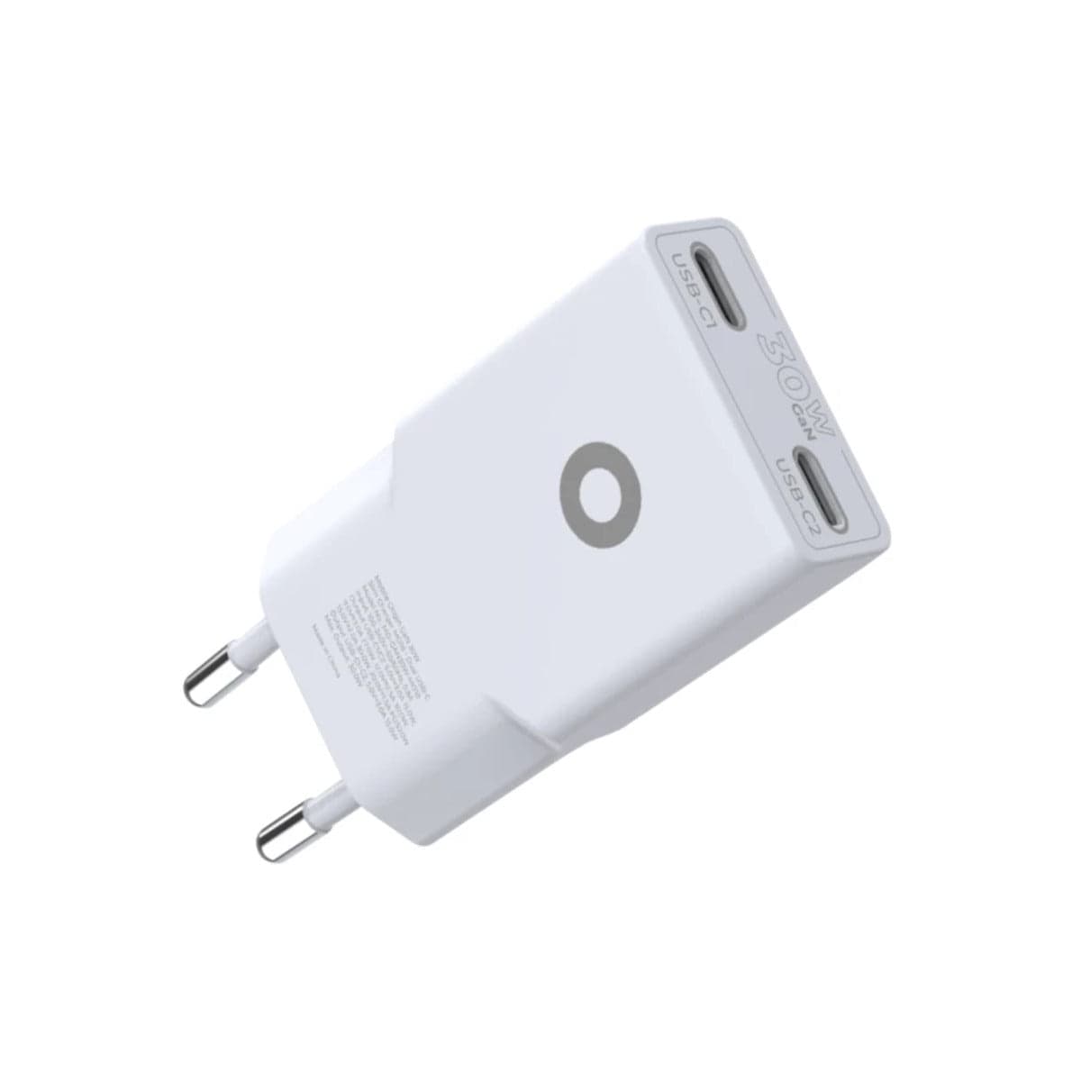 30W adaptér Mobile Origin GaN Slim Charger MO18 - bílý