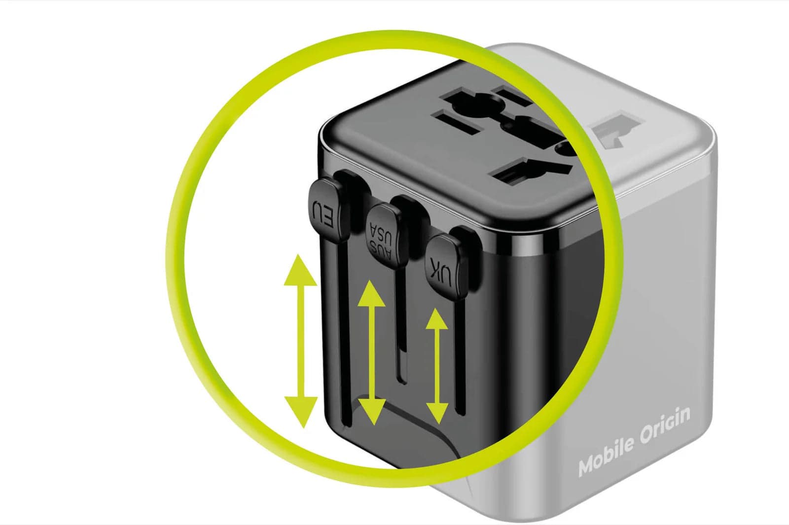 30W univerzální cestovní adaptér Mobile Origin Universal Travel Adapter PW30 - náhled 4