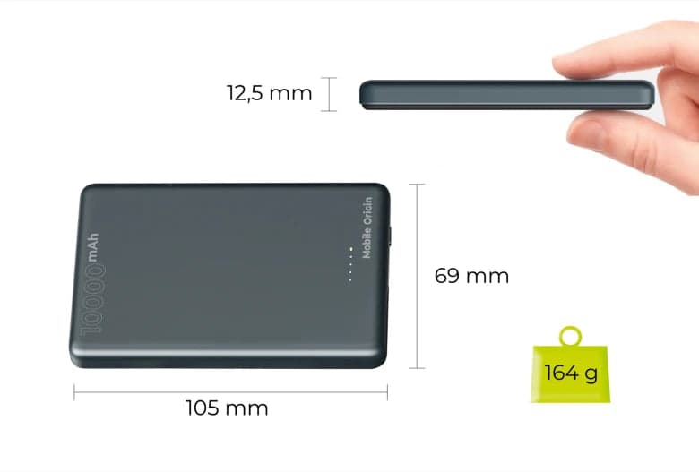 Bezdrátová powerbanka Mobile Origin 10 000 mAh s podporou MagSafe - náhled 5