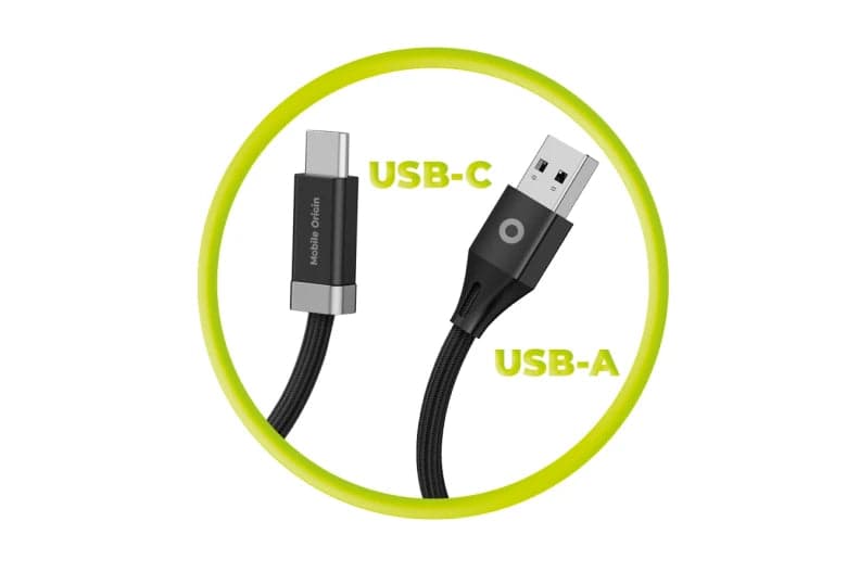 27W USB-C kabel USB-C/USB-A Mobile Origin CB6 1,5 m - náhled 2