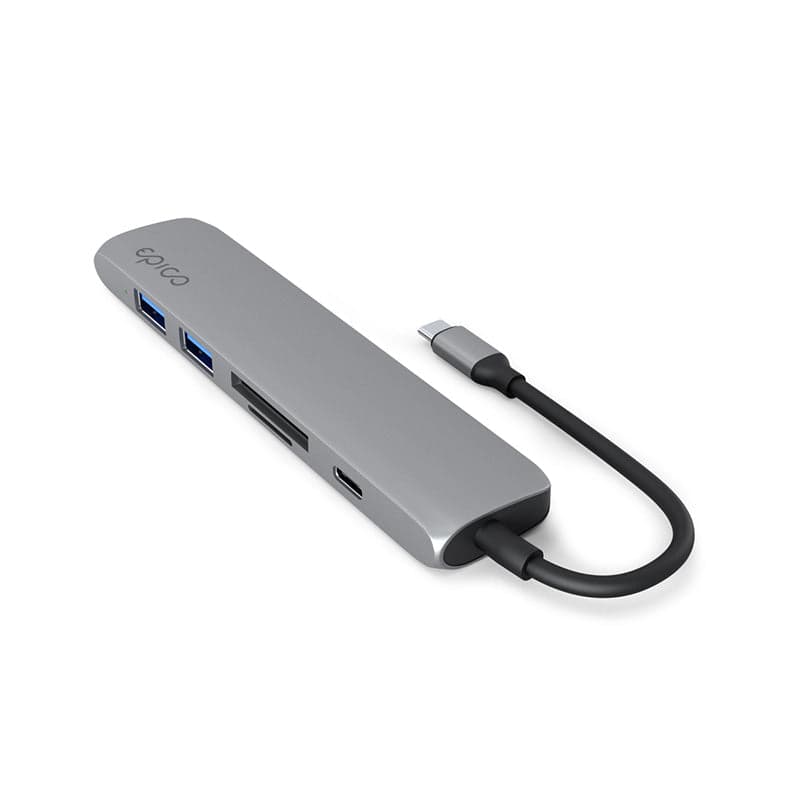 Hliníkový USB-C hub 7v1 Epico s podporou 8K - vesmírně šedý - náhled 3