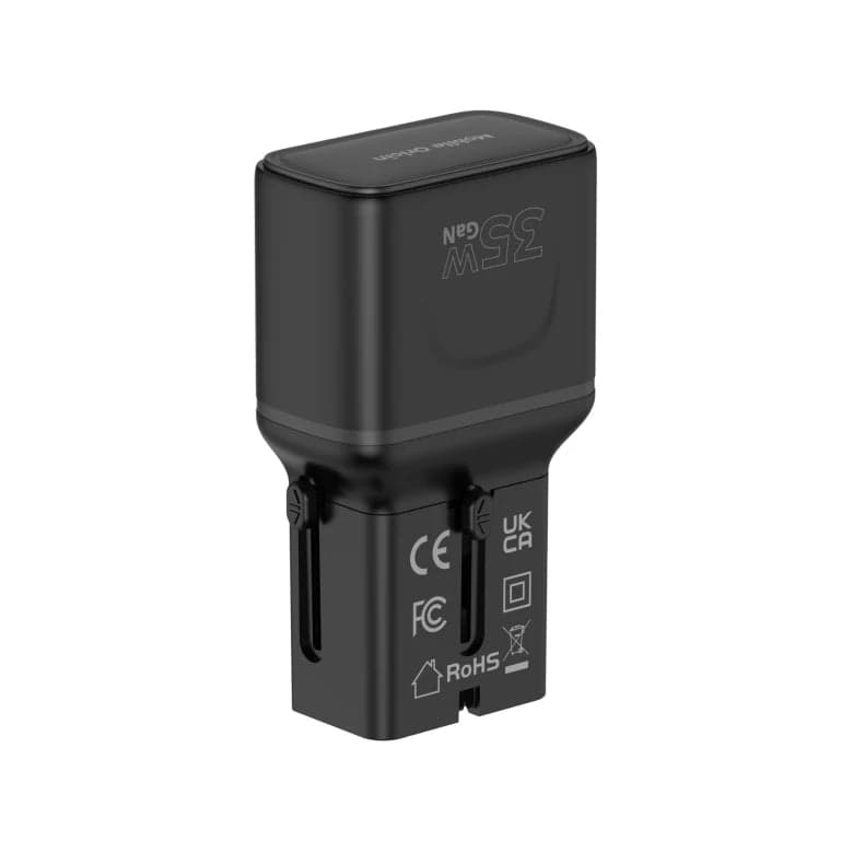 35W cestovní adaptér Mobile Origin PW25 - černý - náhled 3