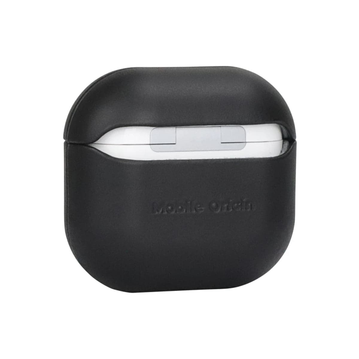 Kožené pouzdro pro AirPods 4 Mobile Origin Leather Case - černé - náhled 2