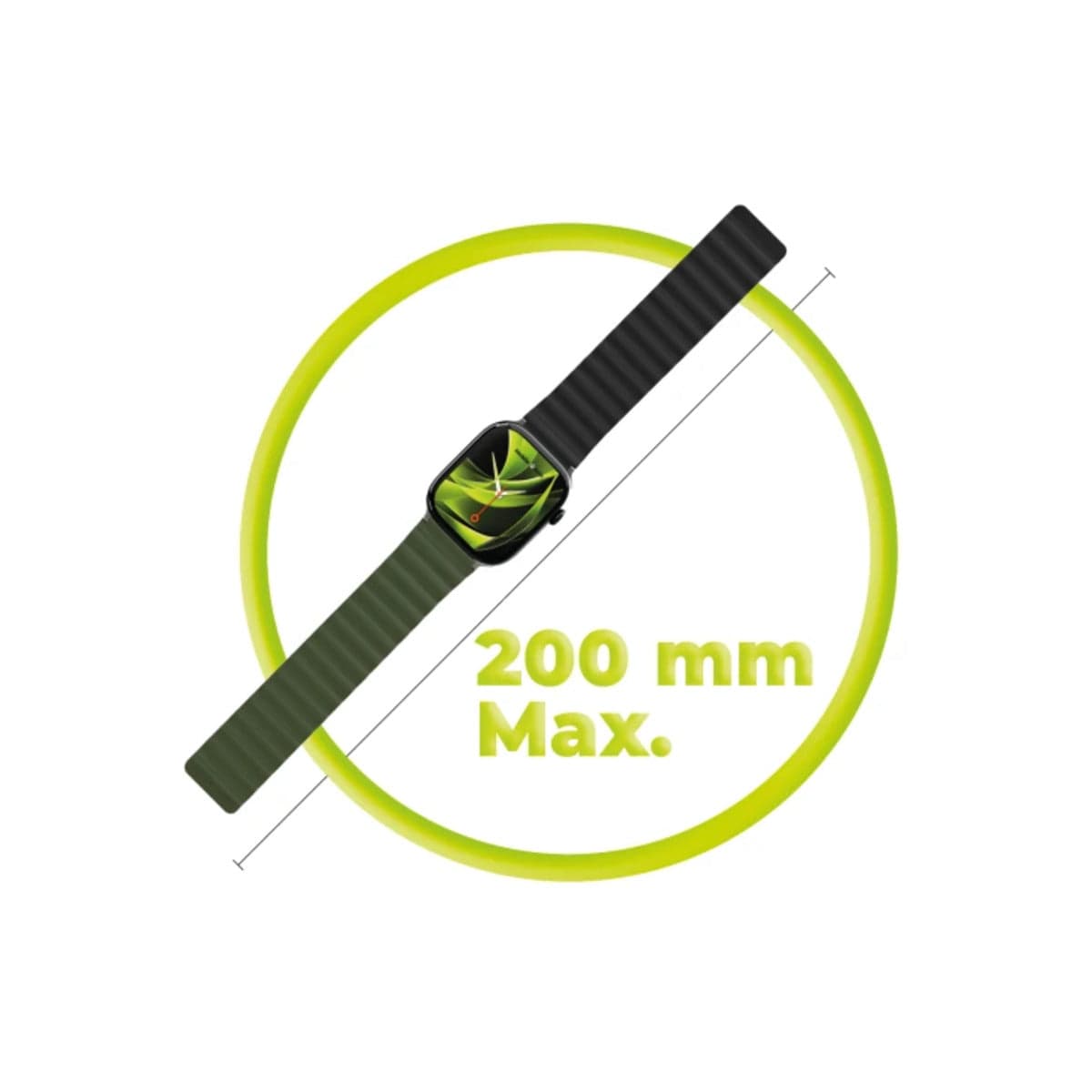 Řemínek pro Apple Watch 42/44/45/49 mm Mobile Magnetic Strap II - zelený/černý - náhled 5
