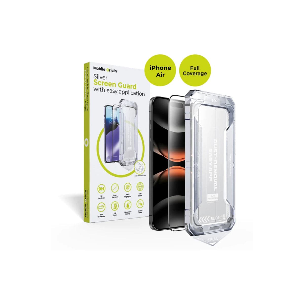Ochranné sklo pro iPhone Air Mobile Origin Screen Guard s aplikátorem - náhled 3