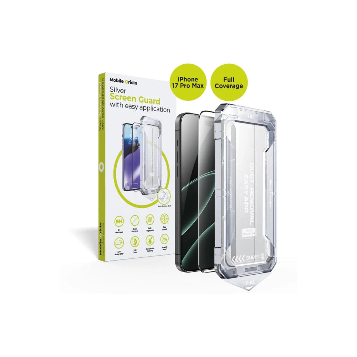 Ochranné sklo pro iPhone 17 Pro Max Mobile Origin Screen Guard s aplikátorem - náhled 3