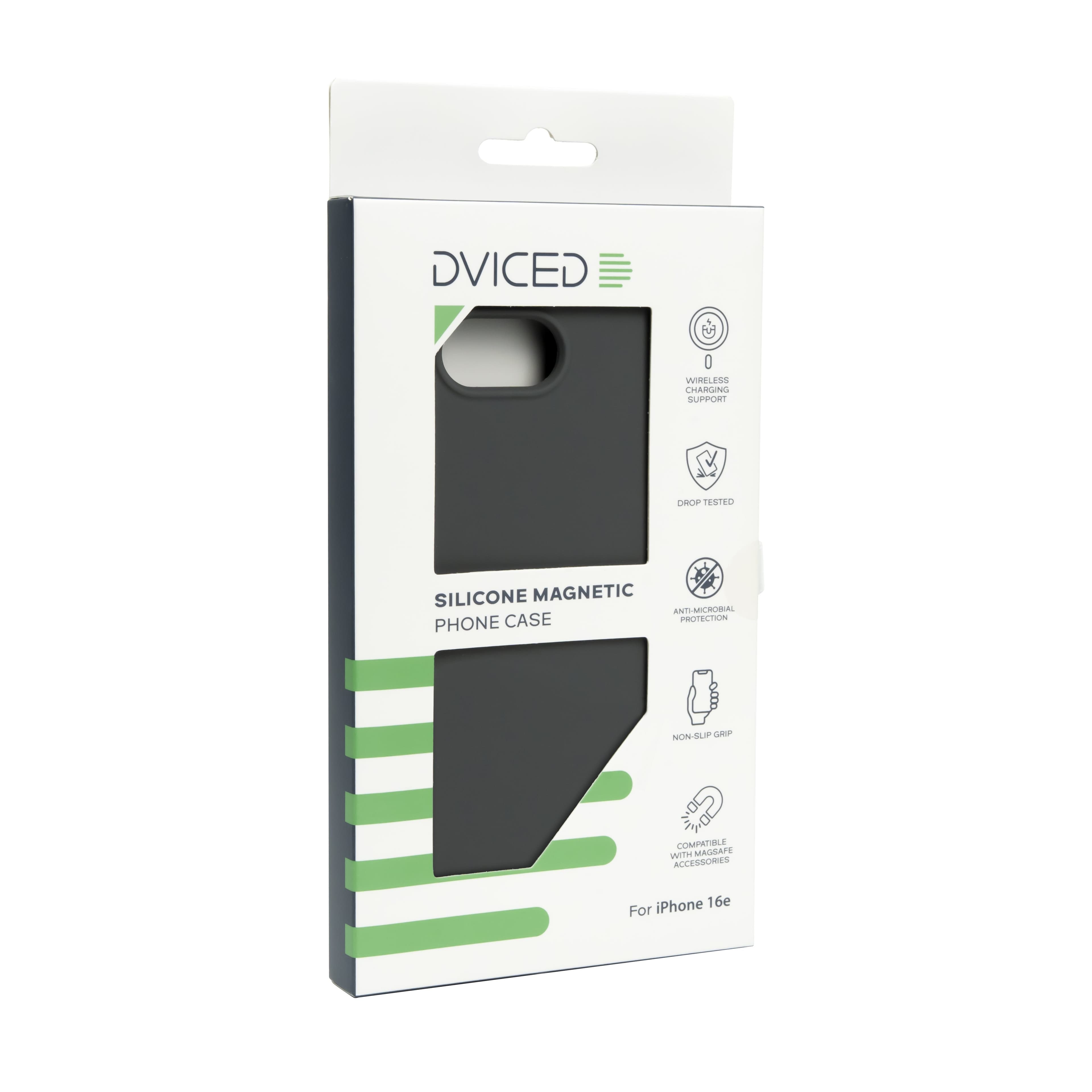 MagSafe silikonový kryt pro iPhone 16e Dviced Silicone Magnetic Case - šedý - náhled 5
