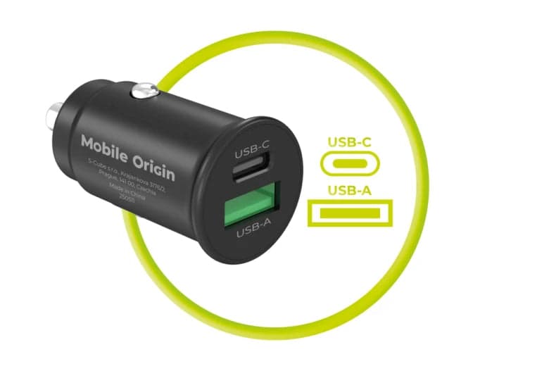 30W autonabíječka Mobile Origin CA19 - USB-C + USB-A - náhled 5