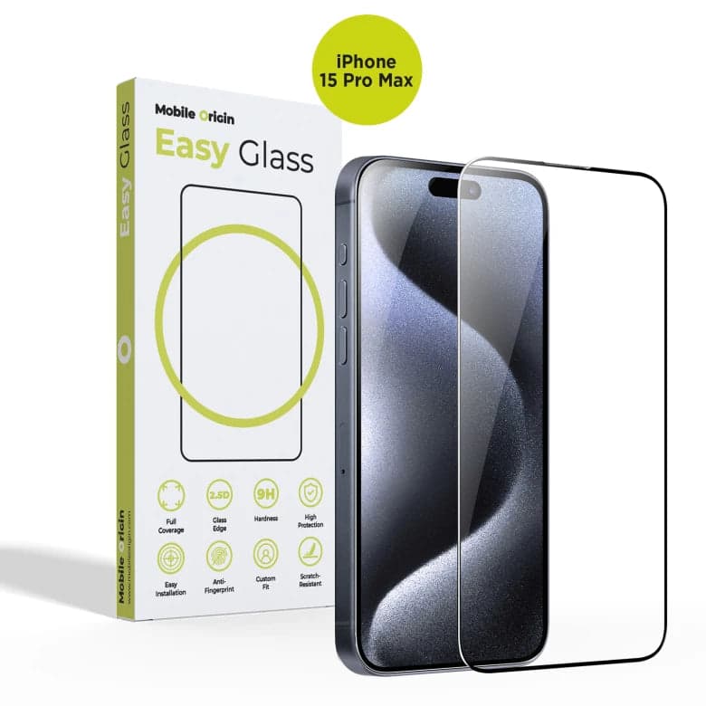 Ochranné sklo pro iPhone 15 Pro Max Mobile Origin EasyGlass