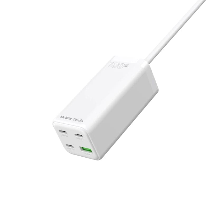 100W GaN nabíječka Mobile Origin Compact MultiHub Charger PW18 - bílá - náhled 4